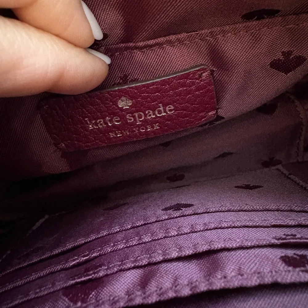 NWT! Kate Spade Kourtney Camera Bag Crossbody in Cherrywood - Picture 12 of 13